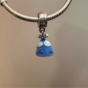 Pandora Disney Cinderella Blue Dress Charm